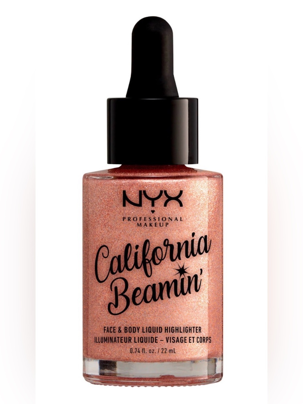 NYX California Beamin' Liquid Highlighter - Rose Gold